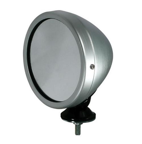 Classic Spun Aluminium Raydyot AC Cobra Style Single Mirror Hot Rod Old School