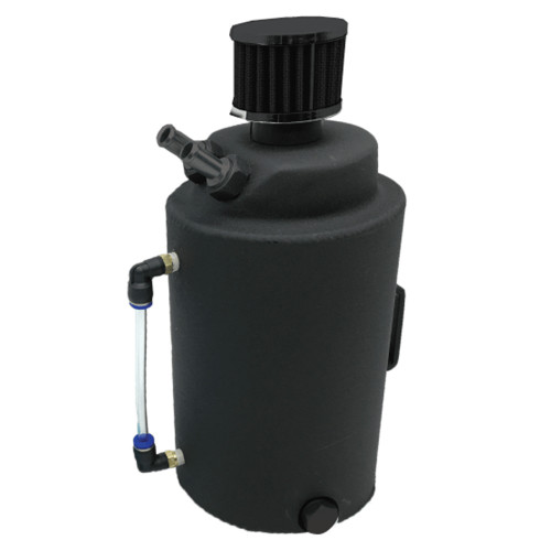 Autotecnica Shadow Series Black 2 in 1 Catch Can / Reservoir Tank Mini Filter 2L