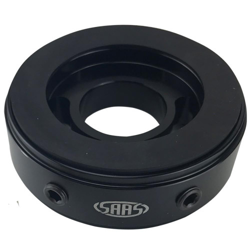 SAAS Oil Adaptor Plate Billet Black