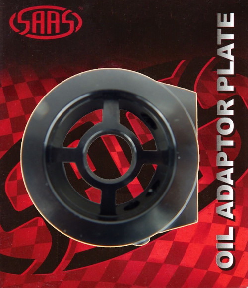 SAAS Oil Adaptor Plate Billet Black