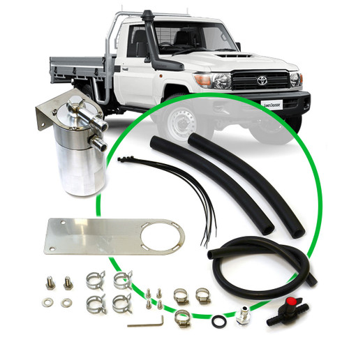 Oil Catch Tank Full Kit Landcruiser 79 Ser 4.5L 2009 On