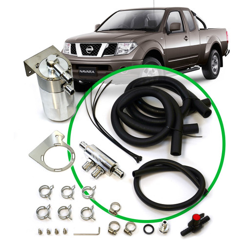 Oil Catch Tank Full Kit Navara D40 2.5L 2005 - 2015