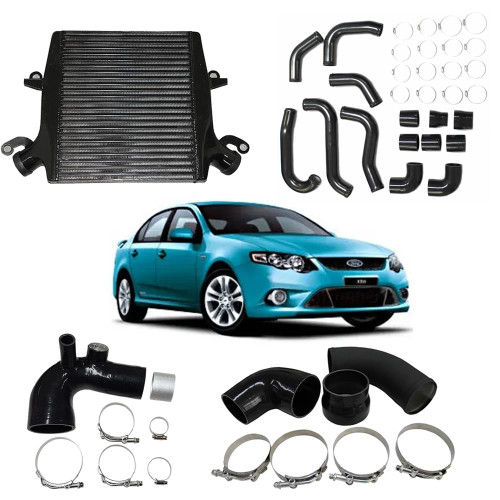 Turbo Air KIT Black Intercooler Piping Throttle Intake for Ford FG XR6T XR6