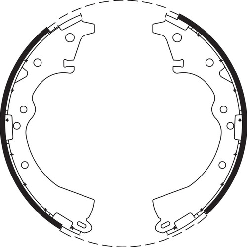 Brake Shoe Set - BS1492