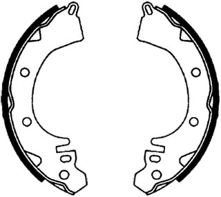 Brake Shoe Set - BS1592