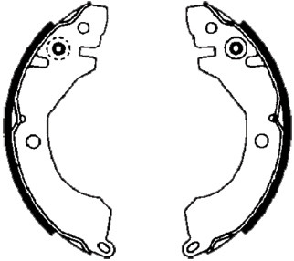 Brake Shoe Set - BS1677