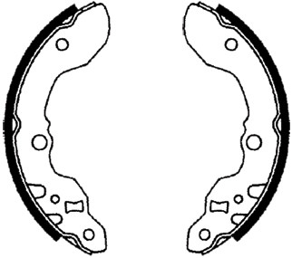 Brake Shoe Set - BS1691