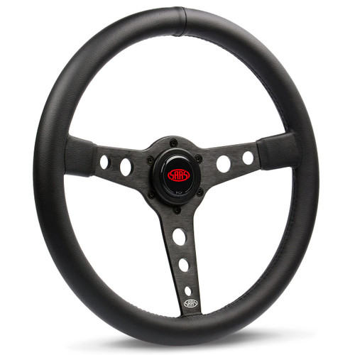 SAAS Steering Wheel Leatherette 350mm