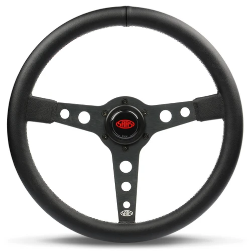 SAAS Steering Wheel Leatherette 350mm
