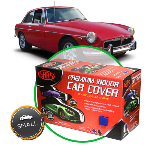 Car Cover Indoor Classic Small 4.0m Blue With White Stripe