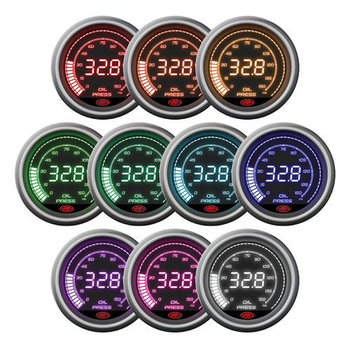 Oil Pressure Gauge 0-150 psi 52mm Muscle Digital Series