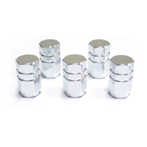 SAAS Valve Cap Red 2 Groove - 5 Pack