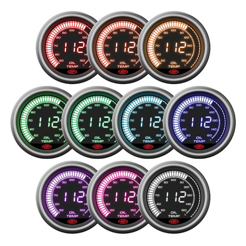 Oil Temp Gauge 50°-150° C 52mm Digital Series