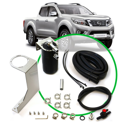 Oil Catch Tank Full Kit Navara D23 2.3L 2015 - On Blk Tank