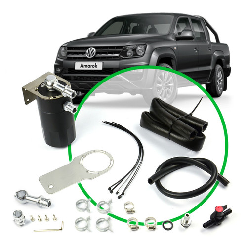 Oil Catch Tank Full Kit Amarok 2.0L 2011 - 2020 Blk Tank