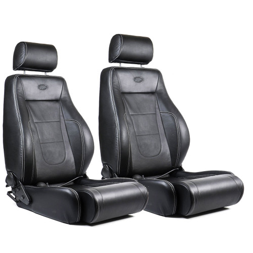 SAAS Seat Trax 4x4 Black Genuine Leather A.D.R