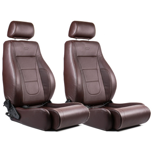 SAAS Seat Trax 4x4 Brown Genuine Leather A.D.R
