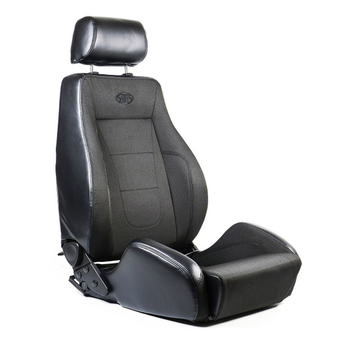 SAAS Seat Sports 4x4 Black PU / Black Cloth A.D.R