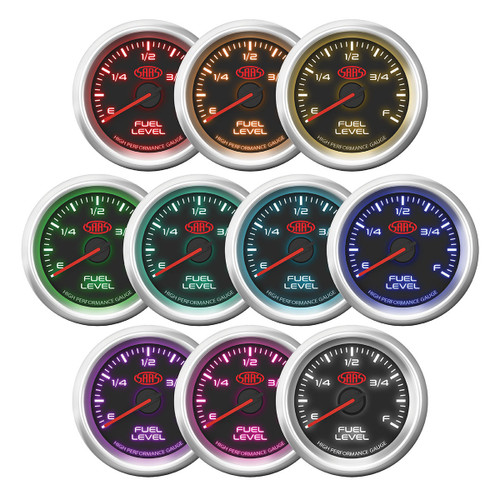 Fuel Fuel Level Gauge 52mm Black Muscle Series 3