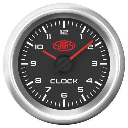 SAAS Clock Gauge 52mm Black Muscle Series 3
