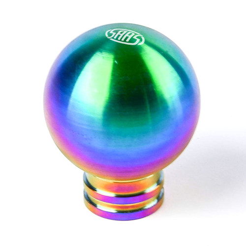 SAAS Billet Gear Knob Neo Titanium Finish Ball Weighted