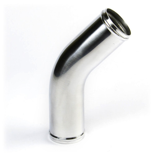 Pipe 57mm x 45 Deg Alum Polished