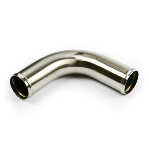 Pipe 76mm x 90Deg S/Steel Finish