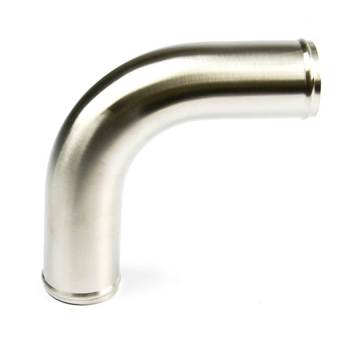 Pipe 76mm x 90Deg S/Steel Finish