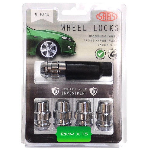 Acorn Lock Nut 12mm x 1.5 5PK