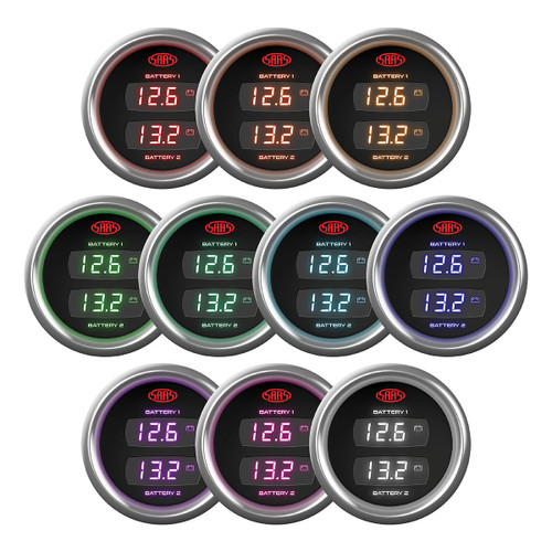SAAS Dual Digital Gauge Volt 8v-18v / Volt 8v-18v Trax