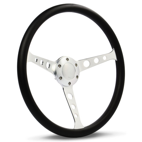 SAAS Classic Poly Wheel - Bushed Aluminium with Holes