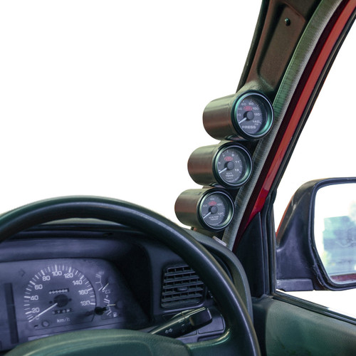 SAAS 4WD Gauge Pillar Pod Landcruiser 1990 - 1998 80 Series 3 Gauge