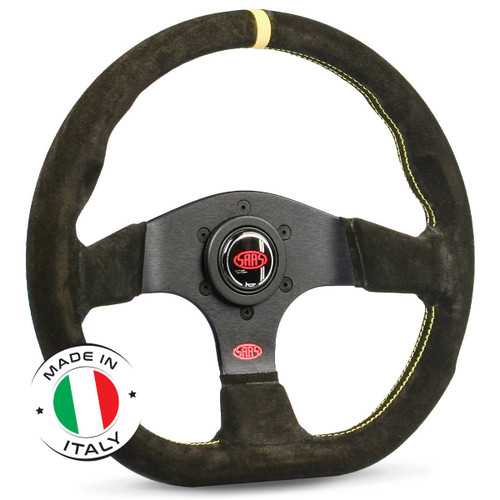 SAAS Steering Wheel Suede Pista 330mm Indicator