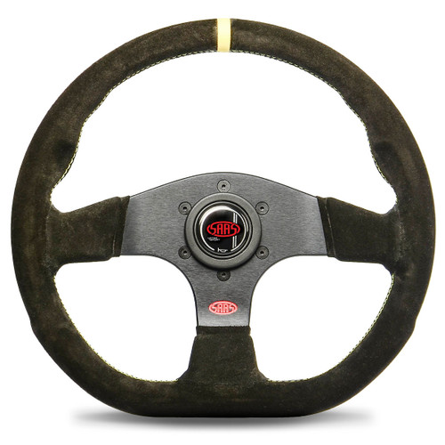 SAAS Steering Wheel Suede Pista 330mm Indicator