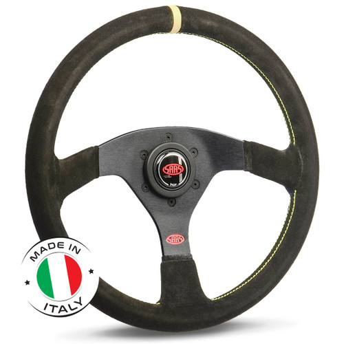 SAAS Steering Wheel Suede Sprint 350mm Indicator