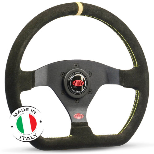 SAAS Steering Wheel Suede Racing 320mm Indicator