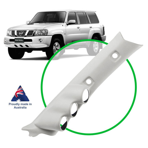 SAAS Gauge Pillar Pod Nissan Patrol 1997 - 2016 GU - Y61 Prepainted 3 x Gauges 1xPiece