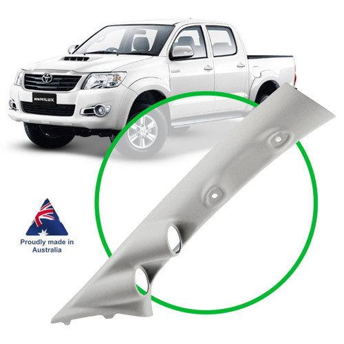 SAAS Gauge Pillar Pod Hilux 2005 - 2015 KUN Series Single Piece Light Grey