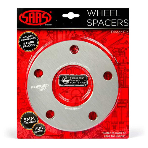 SAAS Wheel Spacers Direct Fit Forged Hub Centric 2 Pack 5mm