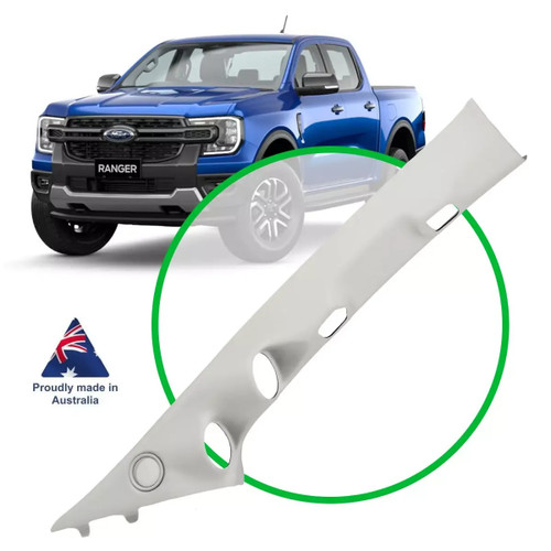 SAAS Gauge Pillar Pod Ford Ranger PY 2022 - On Lt Grey Painted Tweeter Grille 