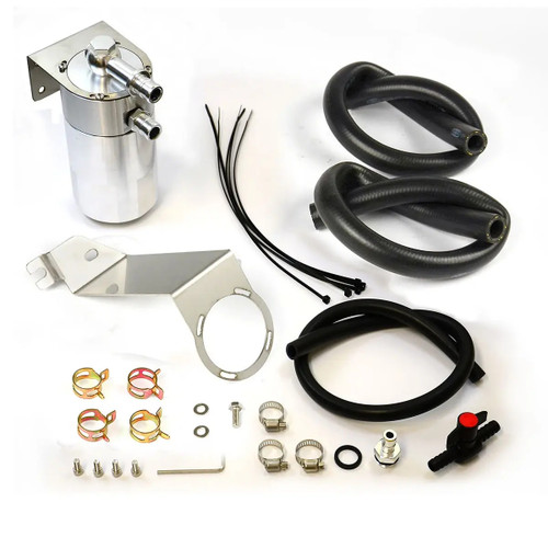 SAAS Oil Catch Tank Full Kit Hilux GUN 2.4L - 2.8L 2015 On Polished Tank