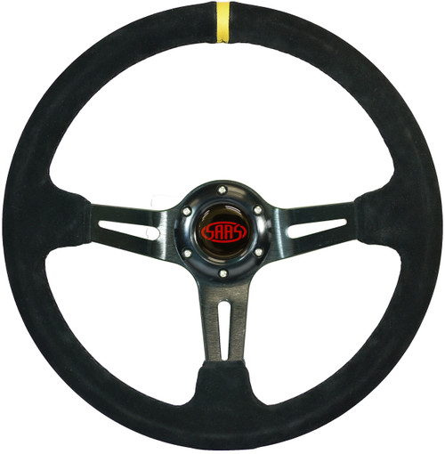SAAS Suede deep dish steering wheel