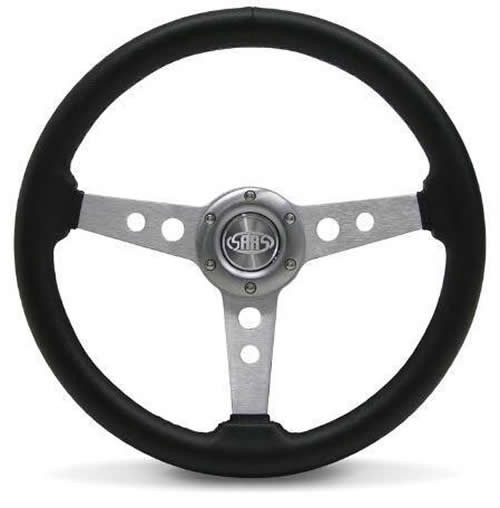 SAAS Retro Black Steering Wheel