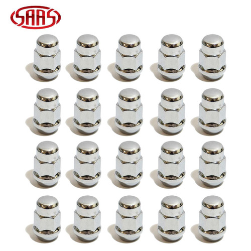 Acorn Bulge Nut Chrome 35mm