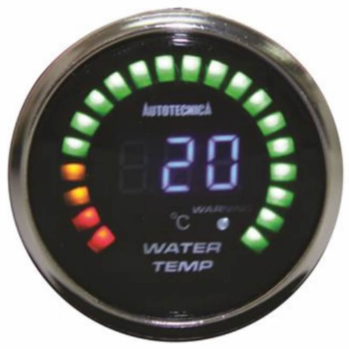 Autotecnica 52mm Electronic Digital Gauge Water Temperature