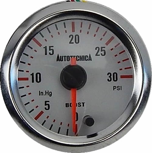 DIESEL TURBO BOOST 52mm Analog Gauge White Face suits Nissan Patrol Y60 Y61 Y62