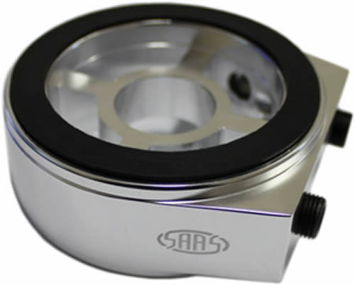 SAAS Oil Adaptor Plate Billet Black