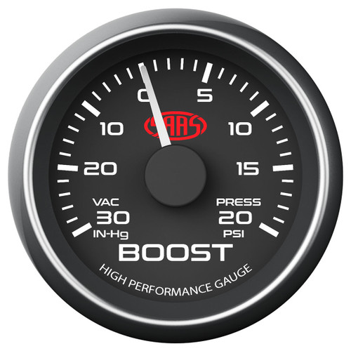 SAAS Boost Gauge Black 52mm