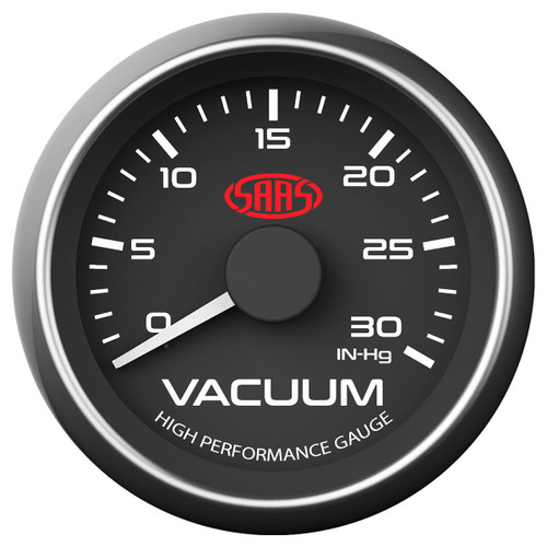 SAAS Vacuum Gauge Black 52mm