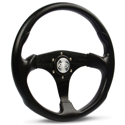SAAS Sports Steering Wheel Poly 14" ADR Octane Black Spoke